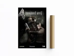 Resident Evil 4 (2005) Vintage Design Artistic Paper Poster, Unique Artwork, Hanging Wall Art, Room Decor Home Supplies