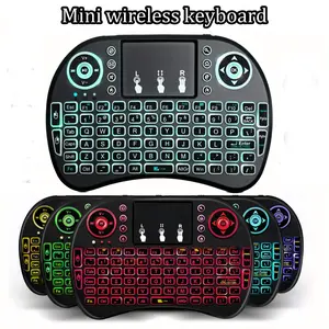 Wireless Mini Keyboard with Touchpad, Portable Keyboard, Wireless Computer Keyboard, 2.4G Wireless Keyboard with Backlight, Mini Keyboard for Android TV Box, Smart TV, PS3, External Keyboard