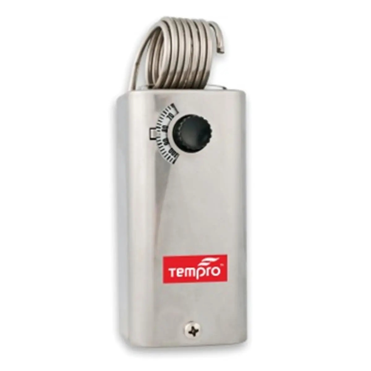212 MAIN Tempro TP501 Adjustable Line Voltage Thermostat - Steel Housing, SPDT, 30-110°F Range, Heat/Cool Function, UL Certified for Reptiles & Amphibians, Adjustable Thermostat