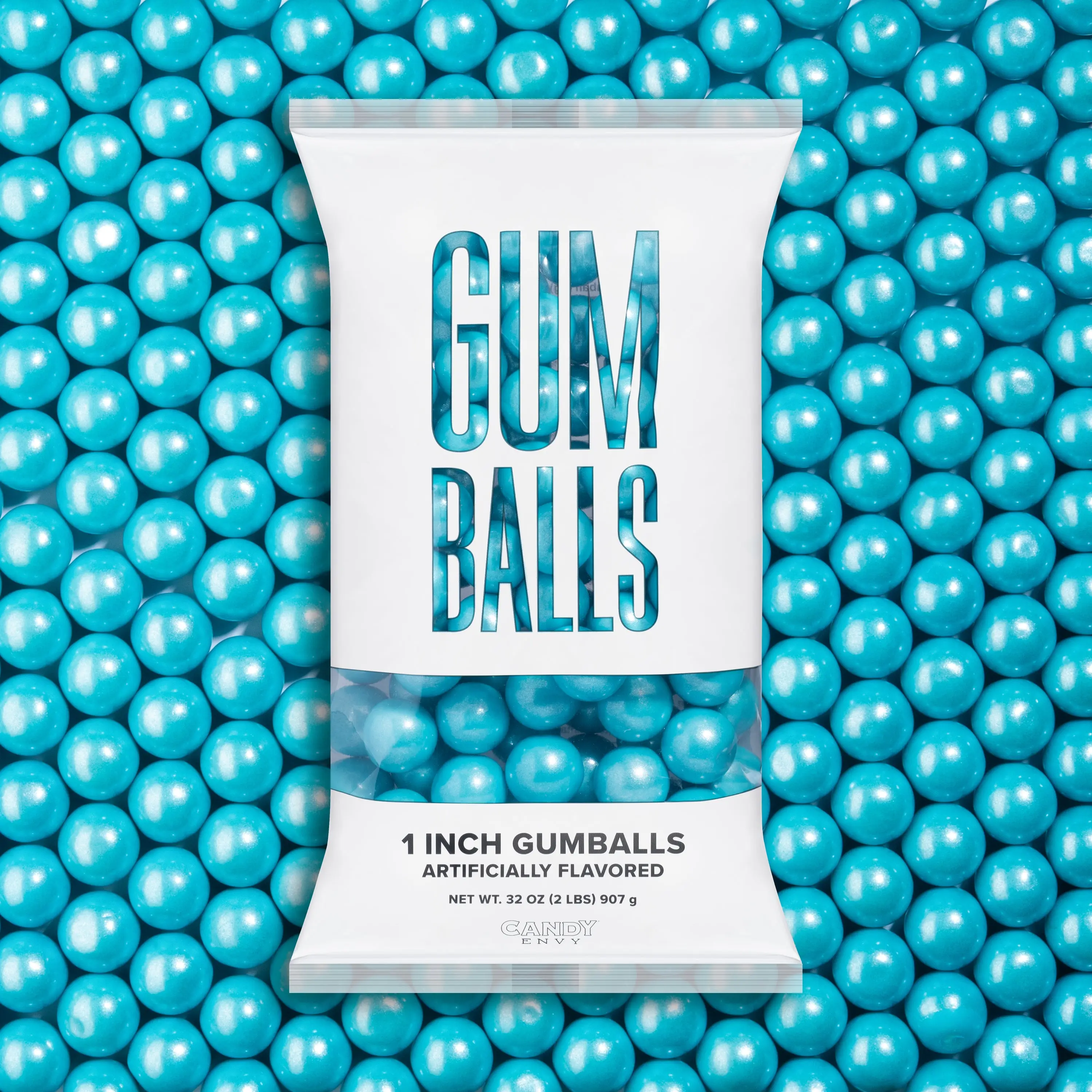 Shimmer Light Blue 1 inch Round Gumballs Shimmer Light Blue 1 inch Round Gumballs