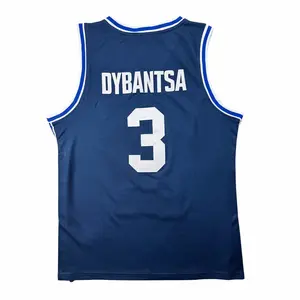 BYU Cougars #3 Navy Basketball Jersey College Style Athletic Tank Top Breathable Fan Apparel for Game Day