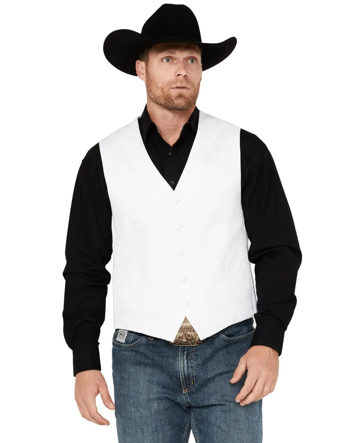 Cody James Men's Austin Paisley Vest - Cjpv21f03-Wht