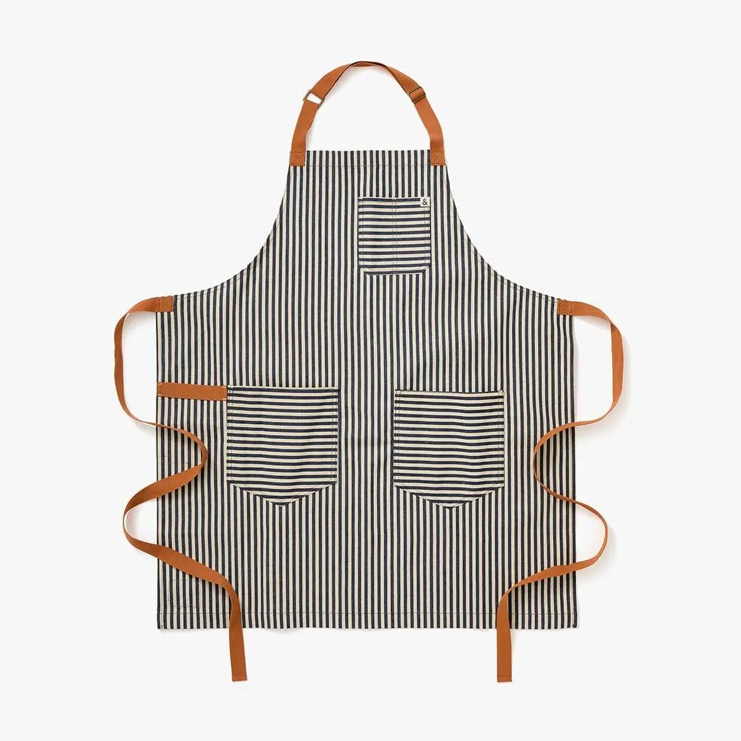 Palm Striped Apron - Essential