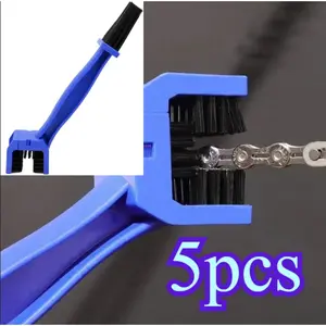 5pcs Portable Chain Cleaner Motorcycle Road Bike Chain Clean Brush Bicycle Clean Motorcycle Tools Chain Cleaner Maintenance Tool