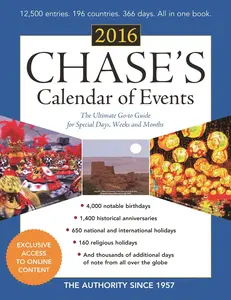 USED-Chase's Calendar of Events 2016: The Ultimate Go-to Guide for Special Days, Weeks and Months (Paperback)