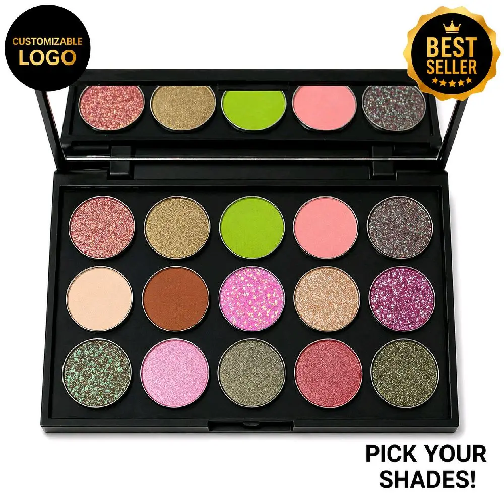 W/5 Chrome, 15 Pan CUSTOM Eyeshadow Palette