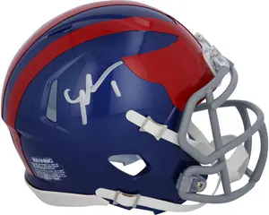 Malik Nabers New York Giants Autographed Riddell 2024 Alternate Speed Mini Helmet - Fanatics Authentic Certified