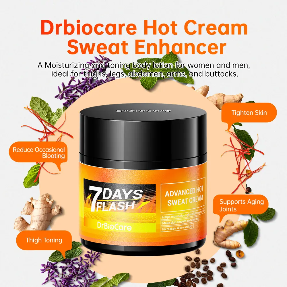 Drbiocare Hot Cream Sweat Enhancer-A Moisturizing andtoning body lotion for women and men ,ideal for thighslegs , abdomen , arms , and buttocks
