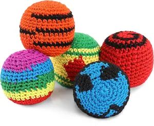 Handmade fun crochet ball bag, various styles of soft wool balls, suitable for outdoor party games, parent-child home interaction, stress-relieving hand-knitting throwing set, for friends and family use.