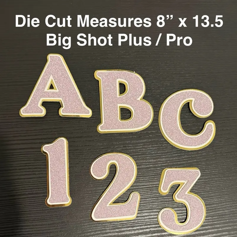 [BUNDLE] Elegant ABC & Numbers - Wooden Die Cut