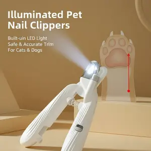 NEW Dog/Cat Nail Clippers With Circular Cut Hole -Avoid Over Cutting Pet Nail Clippers -Sharp Angled Blade Professional Paw Trimmer Set For Novice Pet Families