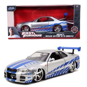 Jada 1:24 Fast & Furious Brian’s 2002 Nissan Skyline GT-R R34 #97158