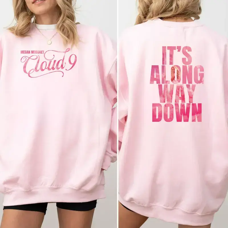 Megan Moroney Cloud 9 Sweatshirt, It’s a Long Way Down Hoodie, Country Music Tour Merch, Megan Moroney Sweatshirt Fan Gift