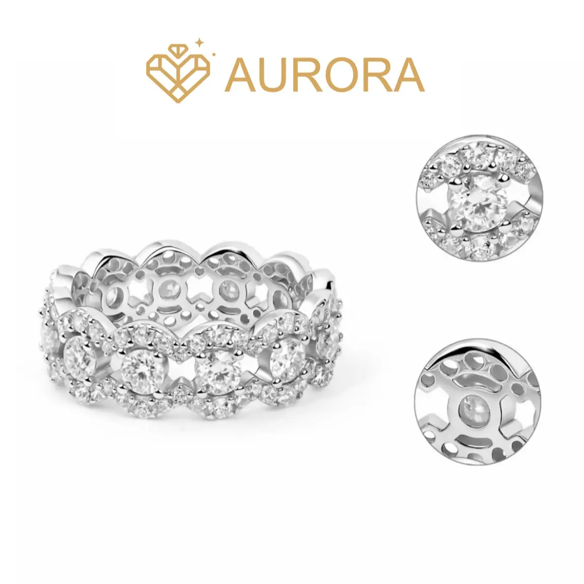 【#196 Verta】925 Sterling Silver Moissanite Gem Ring, Elegant Engagement & Bridal Jewelry for Anniversary & Daily Wear, Synthetic Moissanite Accessory, Bridal Rings, Elegant Engagement Ring