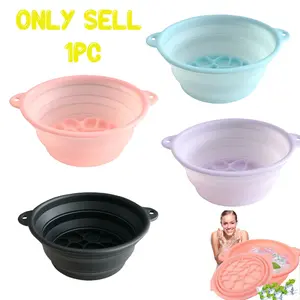 Collapsible Ice Basin, Silicone Face Ice Beauty Container, Portable Face Ice Bowl, Facial Skin Care Tool for Women & Men, Ice Cube Ball, Facial Tools