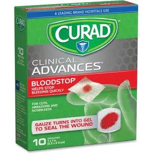 Curad 1x 1 in. Blood Stop Gauze Packets