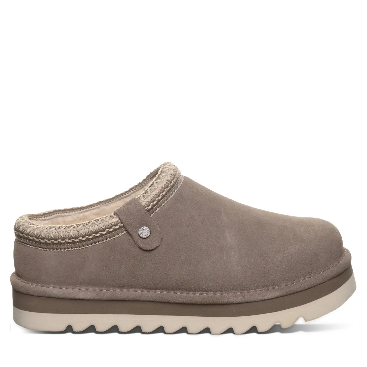 BEARPAW Calista Women’s Clog Slippers with Plush Lining - Morel