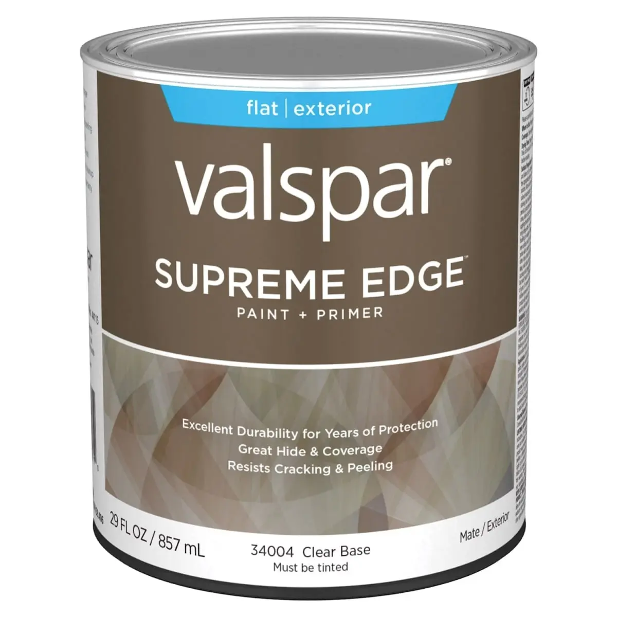 Valspar 028.0034004.005 1 qt. Supreme Acrylic Latex House Trim Paint & Primer, Clear
