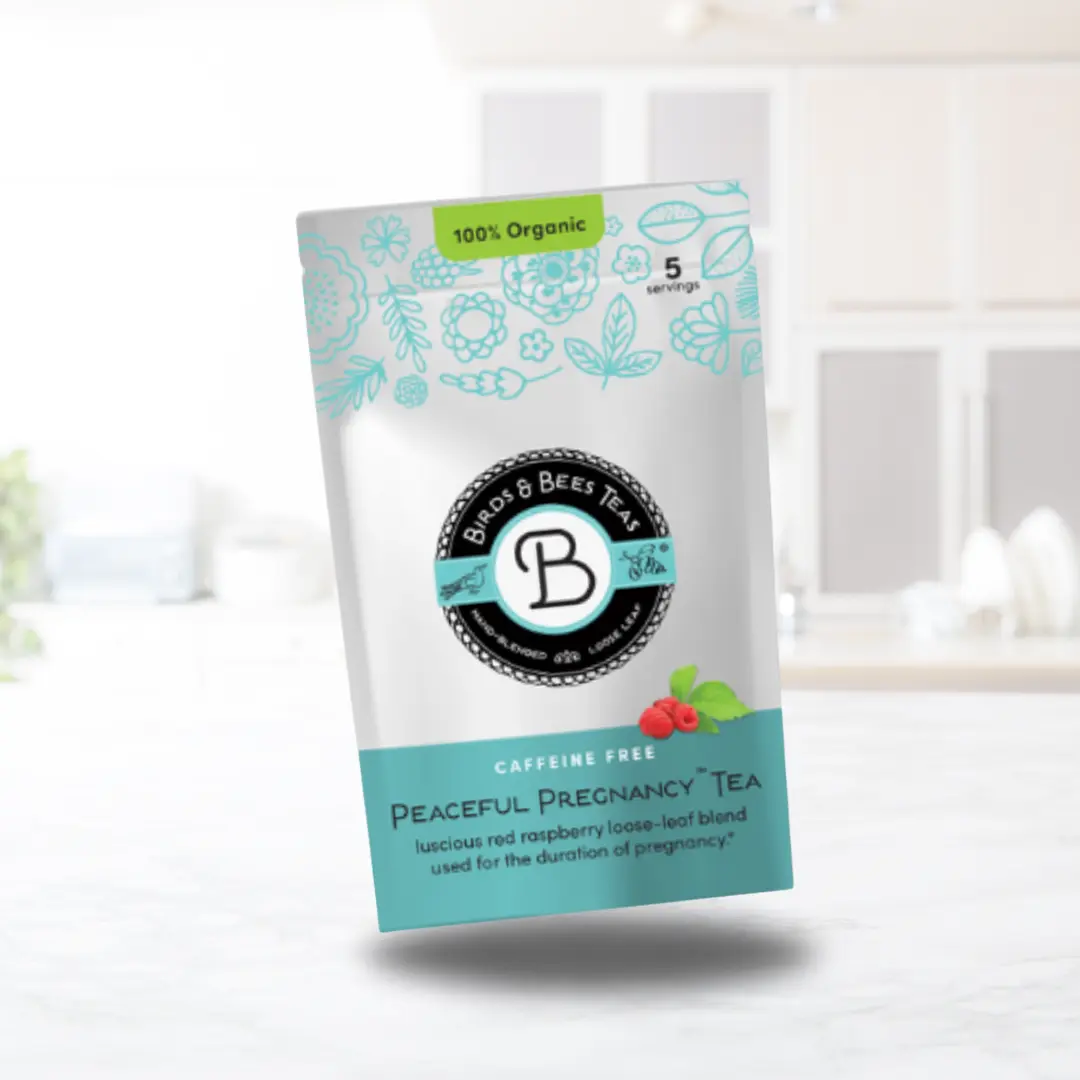 Peaceful Pregnancy Herbal Tea - Nourishing Support for Mom & Baby with Essential Vitamins & Minerals, Eco-Friendly Packaging, 24 Months - Beverage, Natural