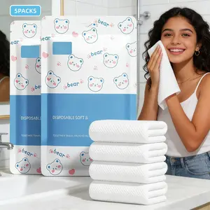 Disposable Towels,Individual Packaging Durable Large Size Portable Thicken Camping Disposable Face Towels for Outdoor Activities Travel Hotel Business Trip Swimming Pet Towels Sauna Spa Hot Spring Water Play 27.5 inchX11.8 inch