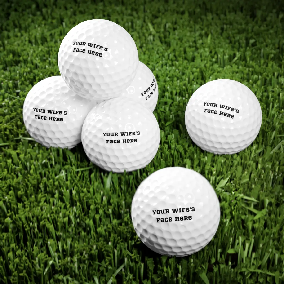 Custom Golf Balls With Your Wifes Face