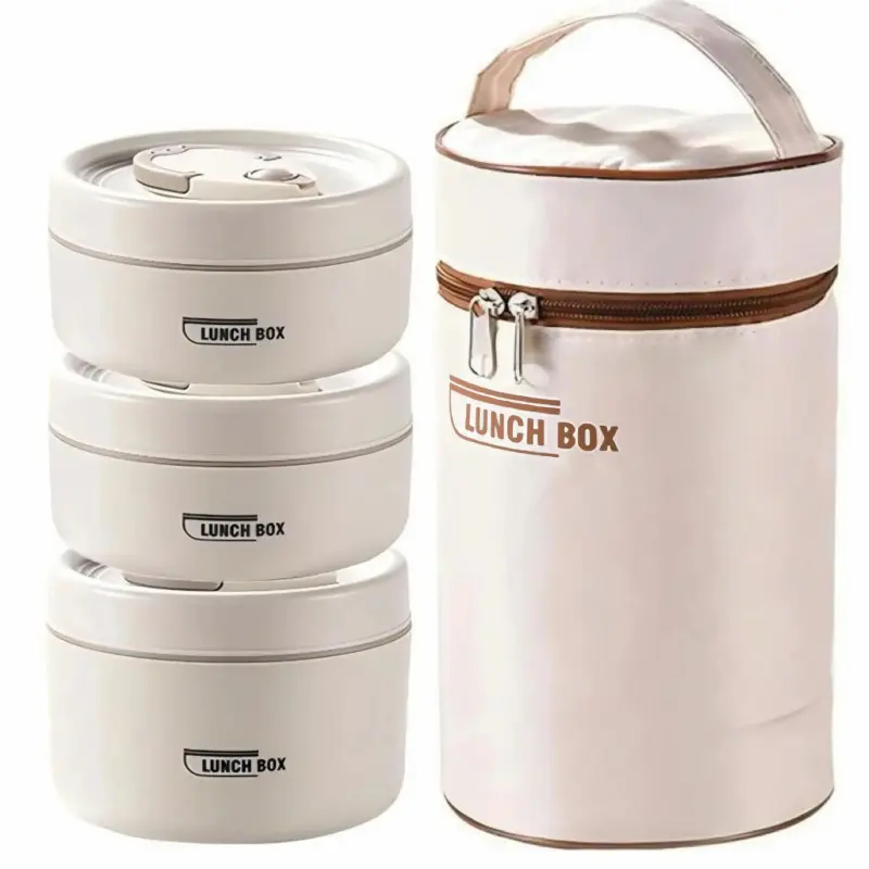 Portable Lunch Container for Students & Office Workers Durable Lunch Box Travel Lid Portable Lunch Container for Students & Office Workers Durable Lunch Box Travel Lid