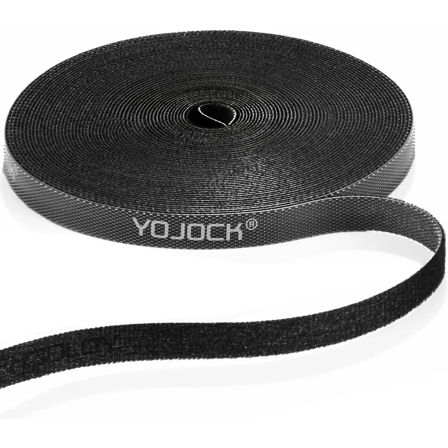 Velcro Straps,  32.8Ft x 0.39In Hook and Loop  Ties, Adjustable Length, Double-Sided Velcro for  Management, Wire Organization, Home, Office & Outdoor Use (Black)