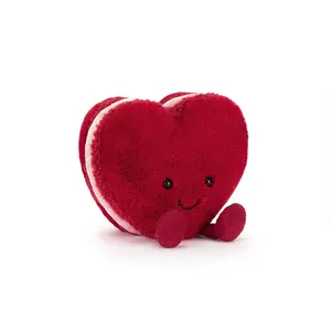 Heart Macaron Plush| Soft and Adorable Stuffed Toy, Perfect Gift for Valentine Day, Birthdays & Collectors, Gift For Her