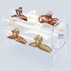 Acrylic Claw Clip Holder for Home Organization - Racks, Organiser