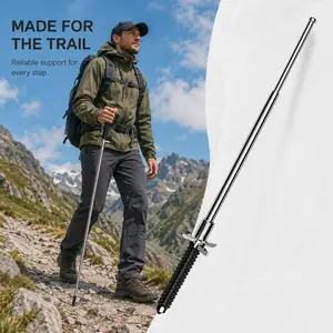 Retractable Non-Slip Trekking Poles, Lightweight Portable Durable Hiking Sticks for Outdoors, Daily Walks