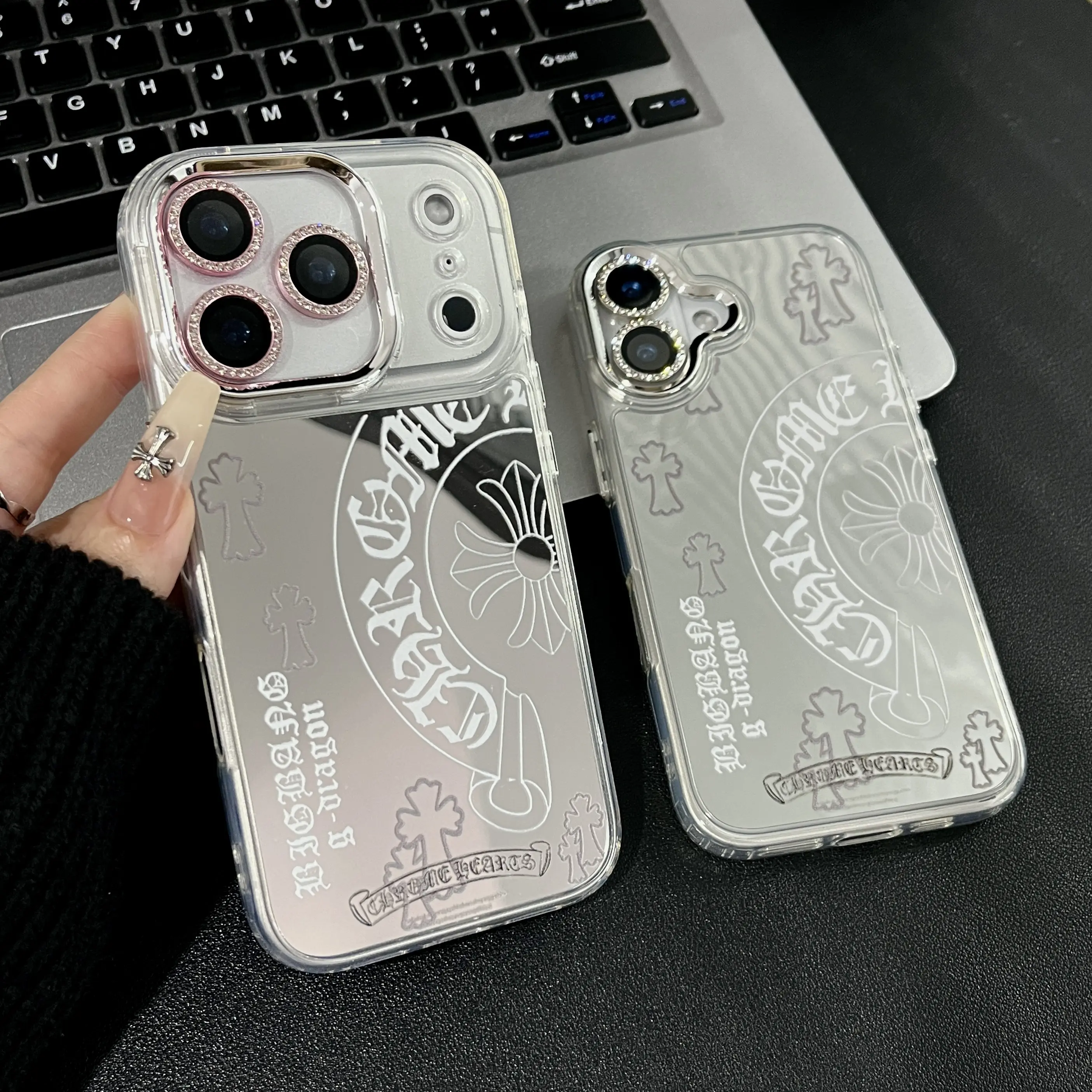 iPhone 17 Case Mirror Pattern Phone Cases for iPhone16 15 14 13 Pro Max - Stylish Shockproof Cover, Aesthetic Gift Made in USA. iPhone 17 PRO/17 PROMAX /16 PROMAX /15 PLUS/14 PRO