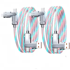 4-In-1 Multiport USB Cellphone Charging Cable, Fast Charge & Data Transfer, Compatible with iOS & Android, 100w Qc Port, Apple Charger 27w, Electronic
