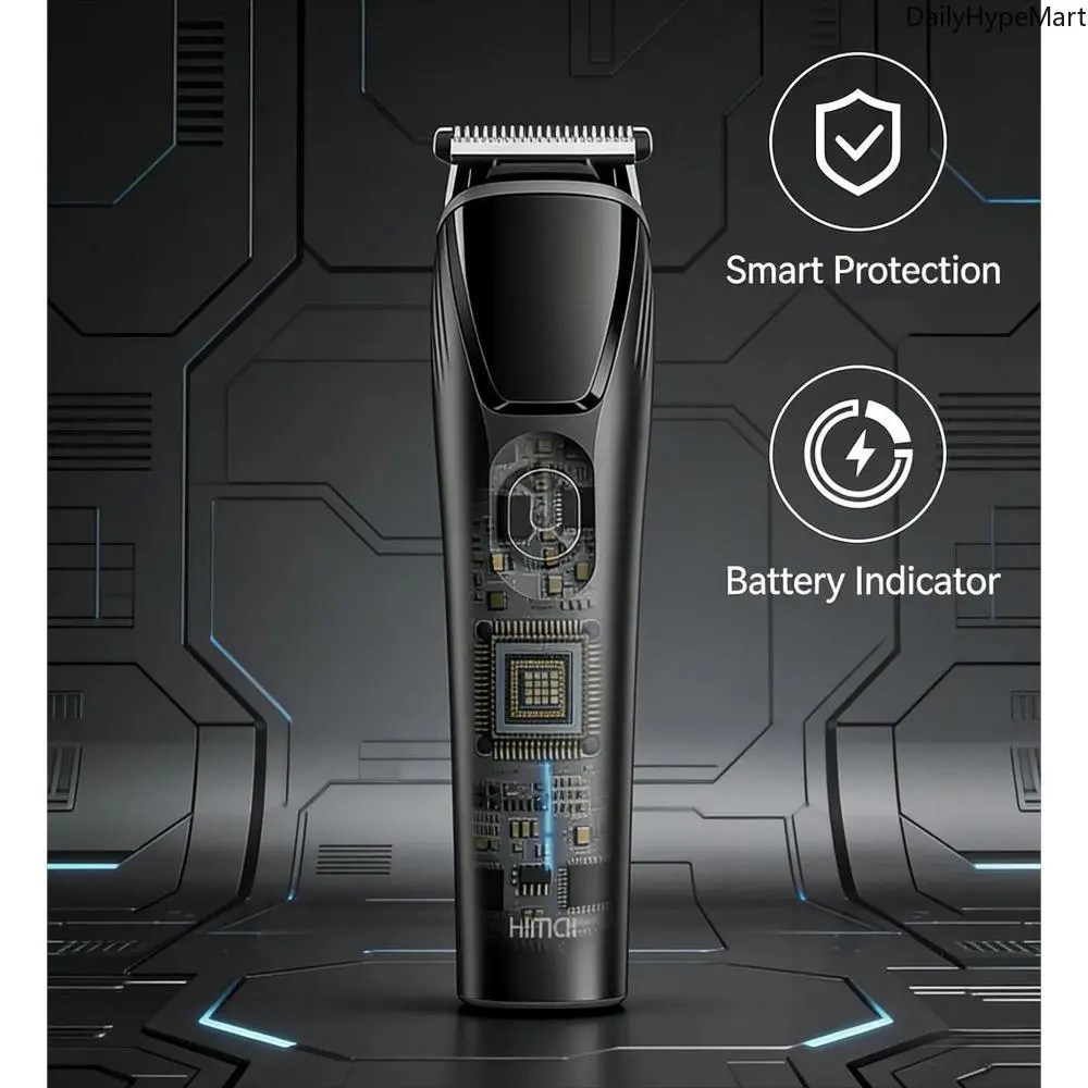 Men's Professional Cordless Hair Clipper & Trimmer Set - Barber Equipment with Cordless Hair Clippers, Batteries, PVC Body, Portable, Business, Casual, Commute Use