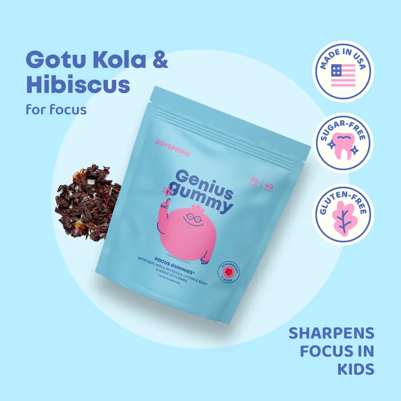 JoySpring Genius Gummies – Focus Gummies for a Calmer & More Focused Mind
