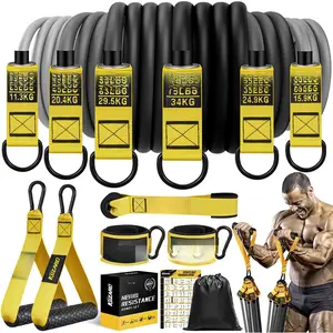 Resistance Bands for Working Out, 300lbs/360lbs Heavy Exercise Bands with Handles, Workout Bands for Men, Weight Bands Set for  , Strength, Slim, Yoga, Home Gym Equipment