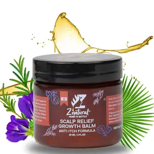 Scalp Relief Growth Balm – Hair Care with Tea Tree Oil & Rosemary Oil - Natural Balm for Dry, Itchy Scalp - Braid Care – Deep Nourishment – Soothes Dandruff - 59ML