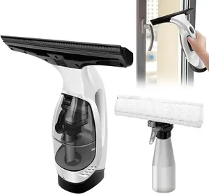 Wireless Electric Window Vacuum Cleaner — Rechargeable Vacuum, Lightweight Plastic Glass Cleaner for Windows, Mirrors, Tiles, Showers, and Cars Durable Cleaning Set