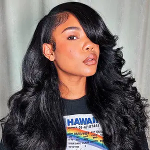 CurlyMe Natural Black 3/4Pcs Double Weft Virgin Human Hair Extensions Seamless & Invisible Edge For Quick Weave Soft And Healthy Traditional Sew in Extensions--Kinky Straight & Water Wave & Deep Wave #TiktokShopSpringGlowUp #Greenish