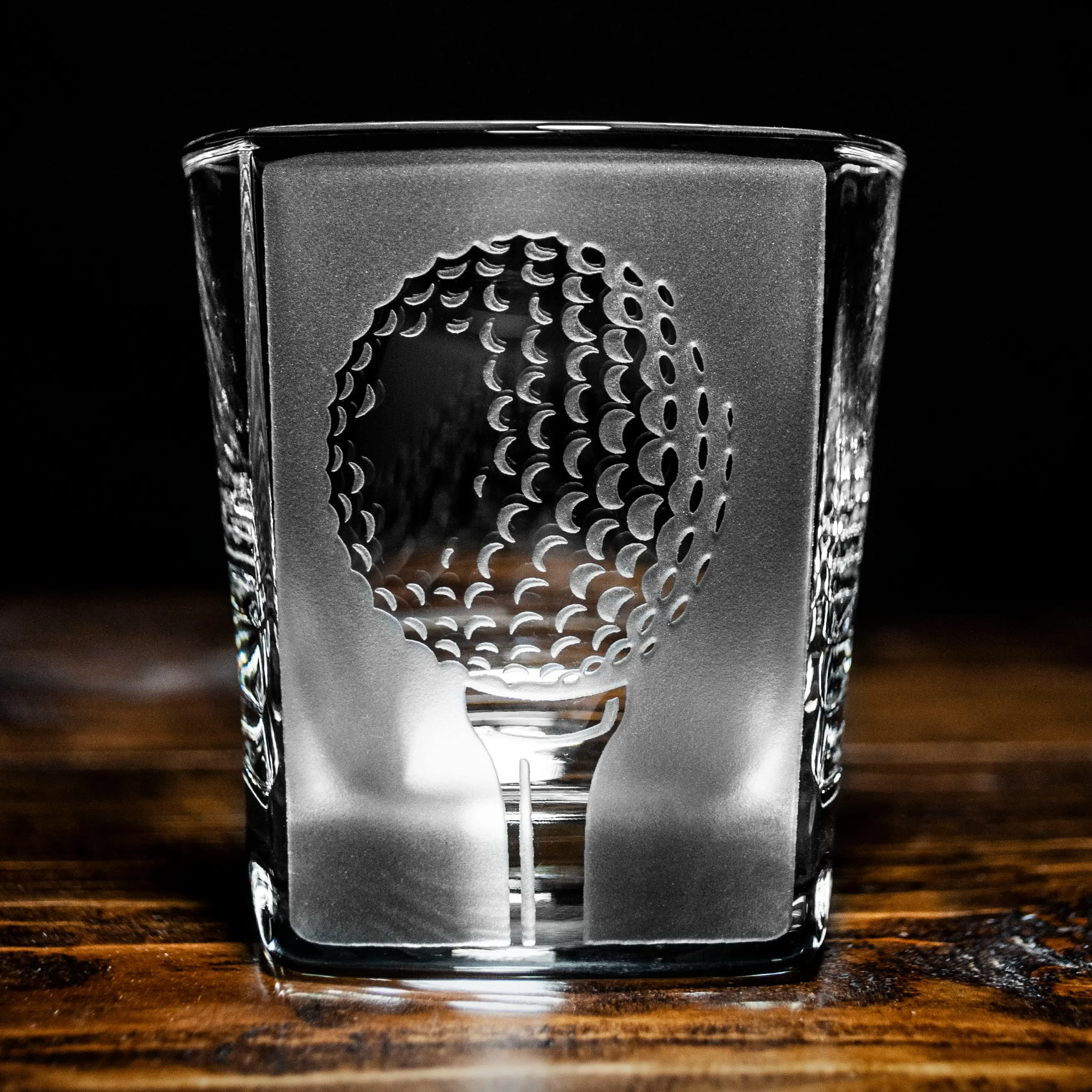 The Chizel - Golf Ball Square Whiskey Glass - 9.25oz