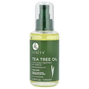Luseta Beauty Tea Tree Oil, Hair & Scalp Treatment With Argan Oil, 3.38 fl oz (100 ml)