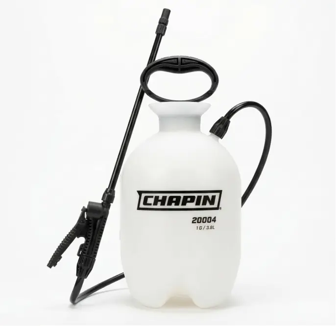 1-Gallon Pump Sprayer for Lawn & Garden, Handheld Pressure Sprayer for Weeds, Plants & Outdoor Use