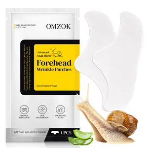 Omzok Forehead Wrinkle Patches 14pcs, Smooths Fine Lines, Contains Plant Extracts & Moisturizers, Soft Skin-Friendly Material, Daily Care
