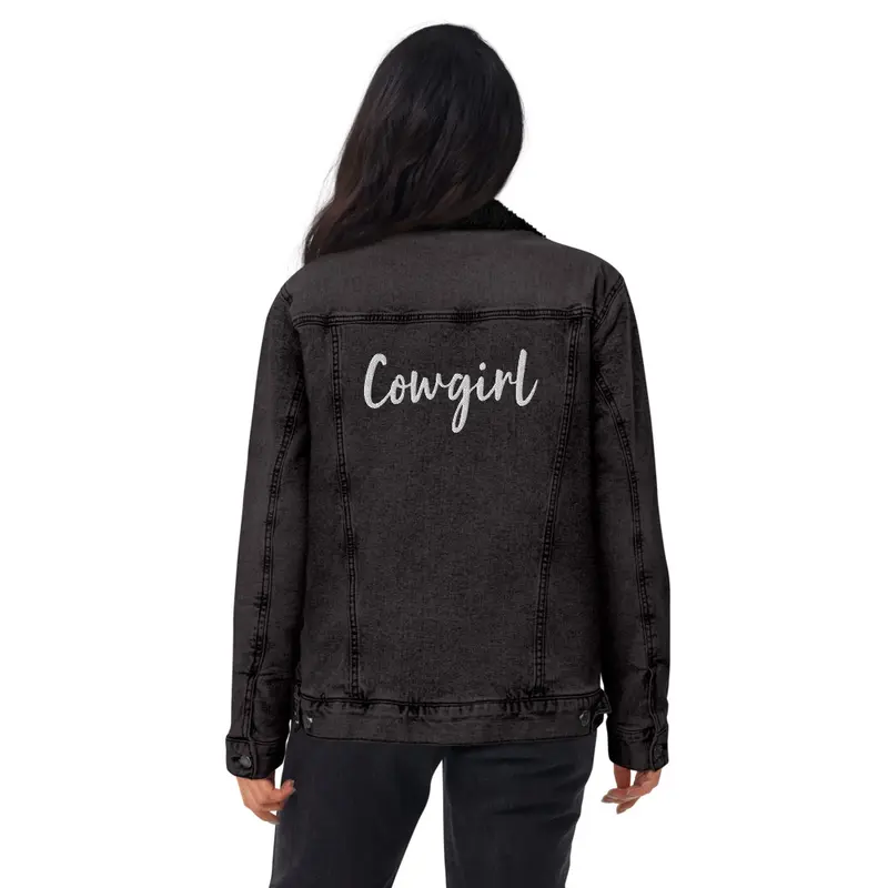 Cowgirl Unisex denim sherpa jacket