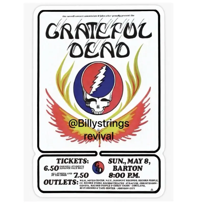 Grateful Dead “5-8-77” Sticker