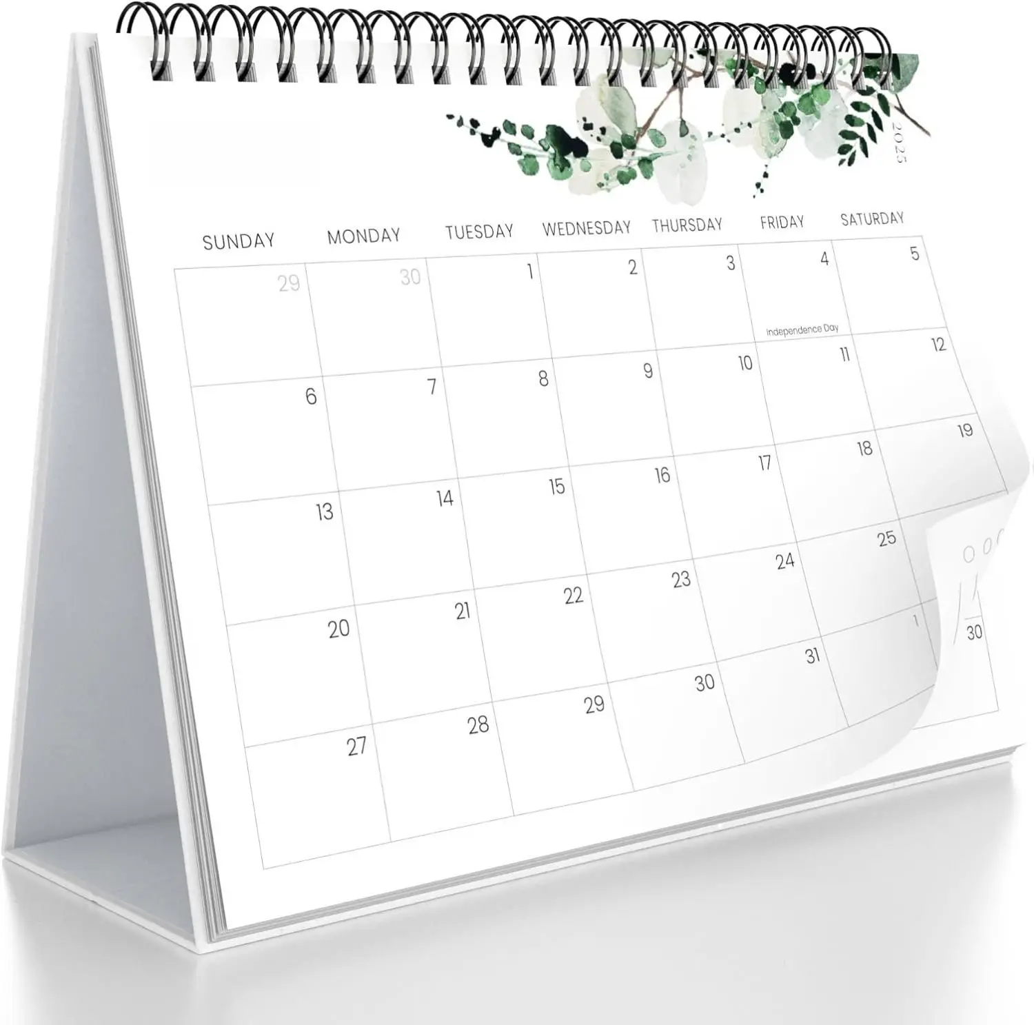 2025-2026 Aesthetic Botanical Art Calendar Design Compact Desk Organizer - Small Flip Desktop Task Planner, Easy-to-Carry, Boosts Productivity, Runs June 2025 to December 2026