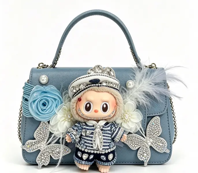 【Sailor Labubu】 Handmade Diamond Bag