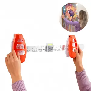 Level Ruler Picture Hanging Tool with Level   Precision Wall Mount Guide for Frames & Artwork, Easy Alignment Hanging Tool with Built  In Level for Home Decor Installation