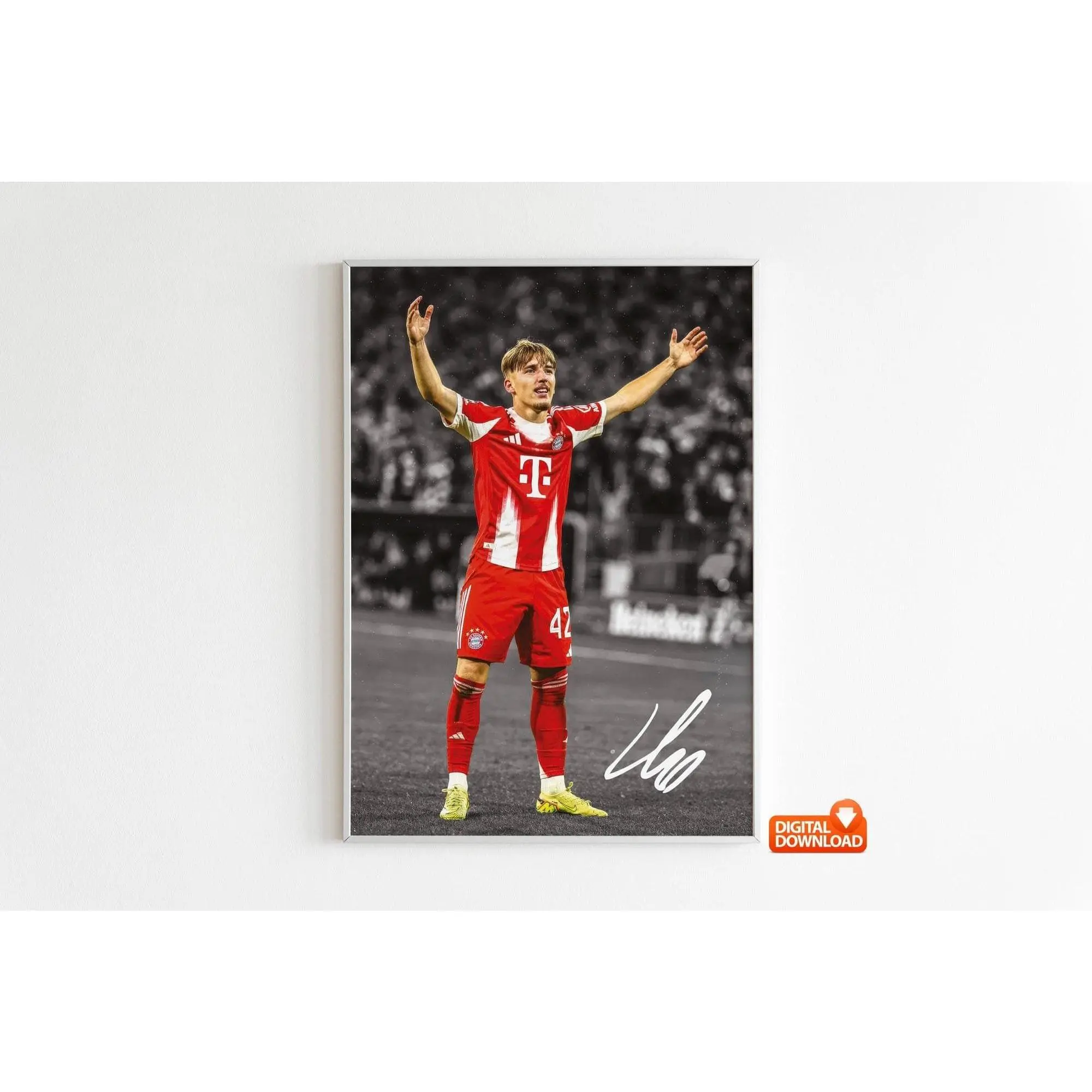 Lennart Karl Poster, Signed Football Poster( Unframed - Print Only )