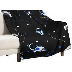 Astrobot pattern Throw Blanket Bed Blankets For Bed BlanketsThanksgiving Father's Day Suitable for holiday gifts for family and friends A quilt suitable for summer