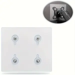 2pcs Universal Monitor Mount Adapter, Non-13-27 Inch Computer Monitors & Tablets, Adhesive Installation, Hole-Free Design, 75x75mm